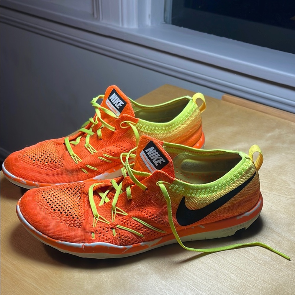 Nike Orange and Yellow Athletic Shoes